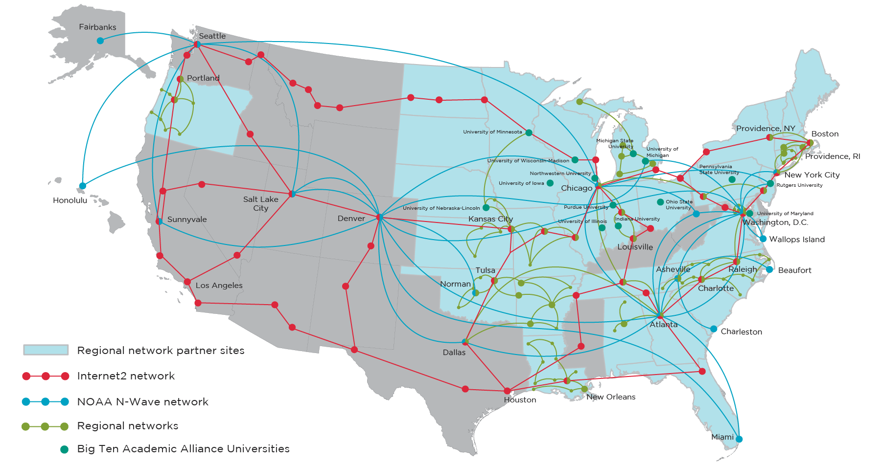 GlobalNoc Topology Map 2022